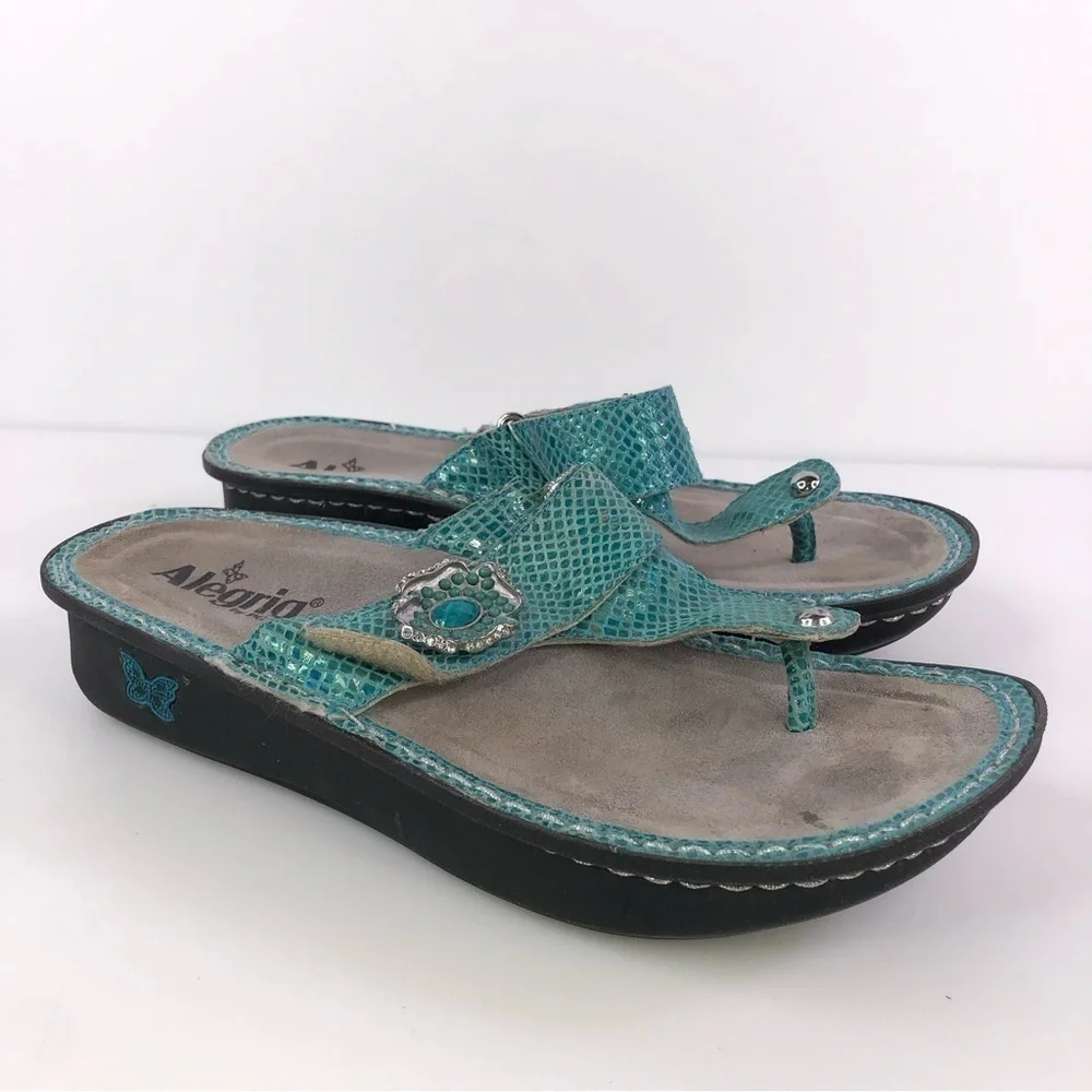 Alegria PG Lite CAR-727 Slip On Leather Sandals Women's EU 40 Size 10